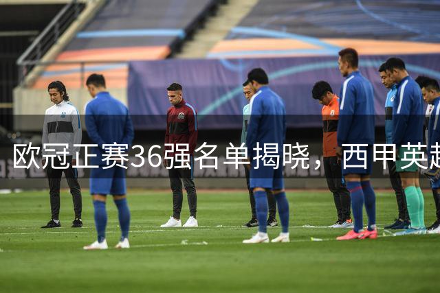 欧冠正赛36强名单揭晓，西甲英超领衔晋级球队